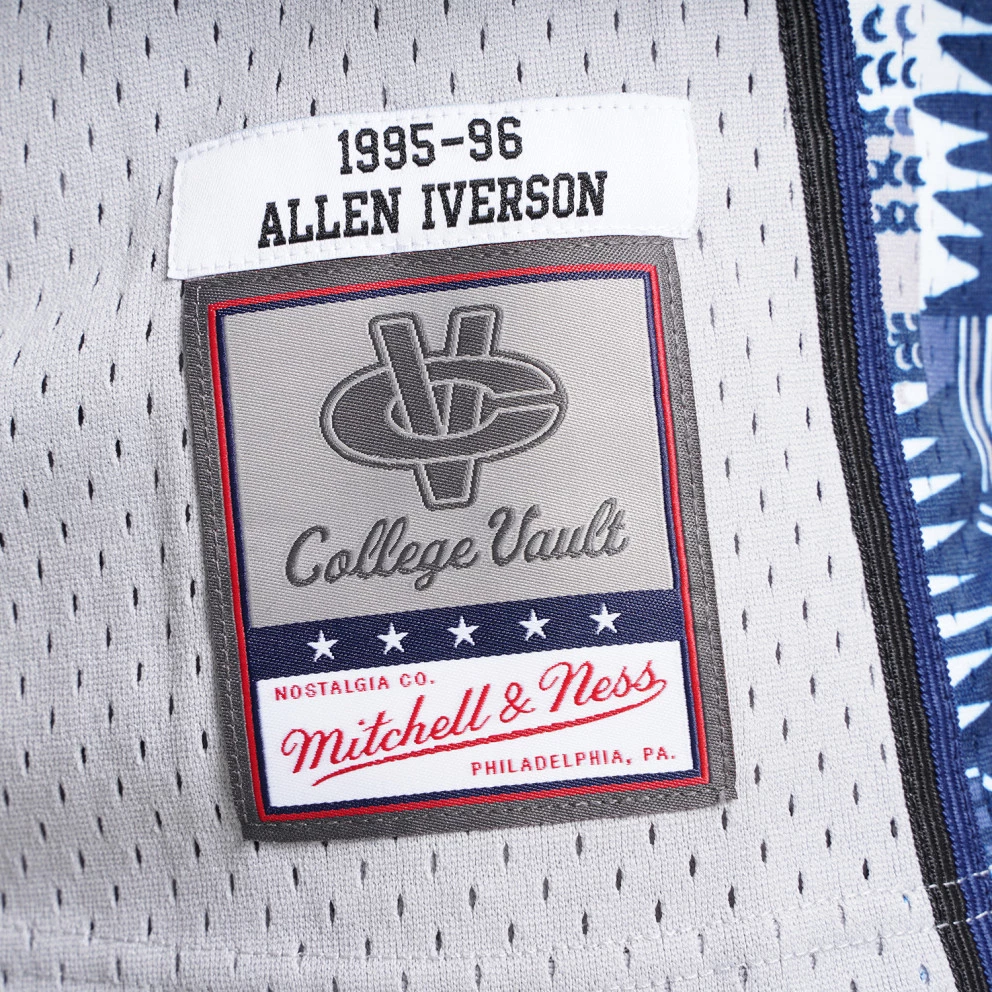 Mitchell & Ness Swingman Jersey Georgetown 1995 Allen Iverson Ανδρική Φανέλα CHROME - Image 5