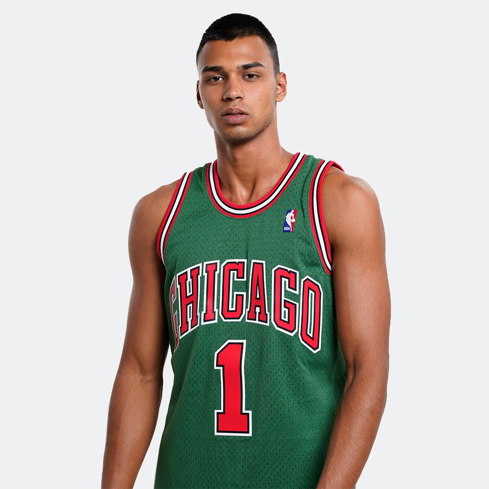 Mitchell & Ness Swingman Jersey Ανδρική Αμάνικη Μπλούζα Chicago Bulls BUCKS GREEN - Image 3