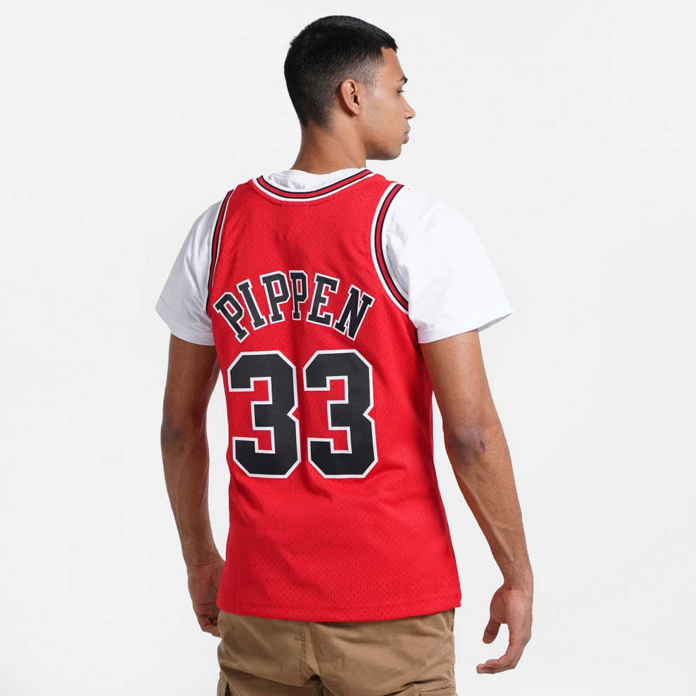 Mitchell & Ness ΝΒΑ Scottie Pippen Chicago Bulls Alternate 1997-98 Swingman Men's Jersey SCARLET - Image 2
