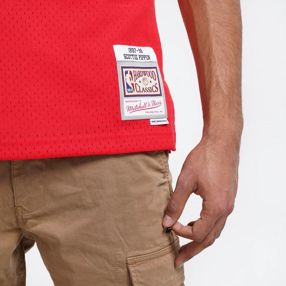 Mitchell & Ness ΝΒΑ Scottie Pippen Chicago Bulls Alternate 1997-98 Swingman Men's Jersey SCARLET - Image 4