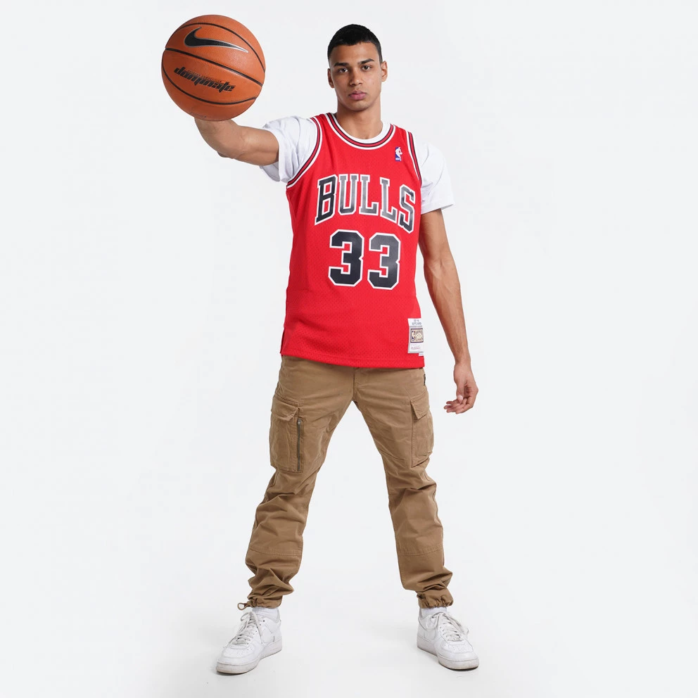 Mitchell & Ness ΝΒΑ Scottie Pippen Chicago Bulls Alternate 1997-98 Swingman Men's Jersey SCARLET - Image 5