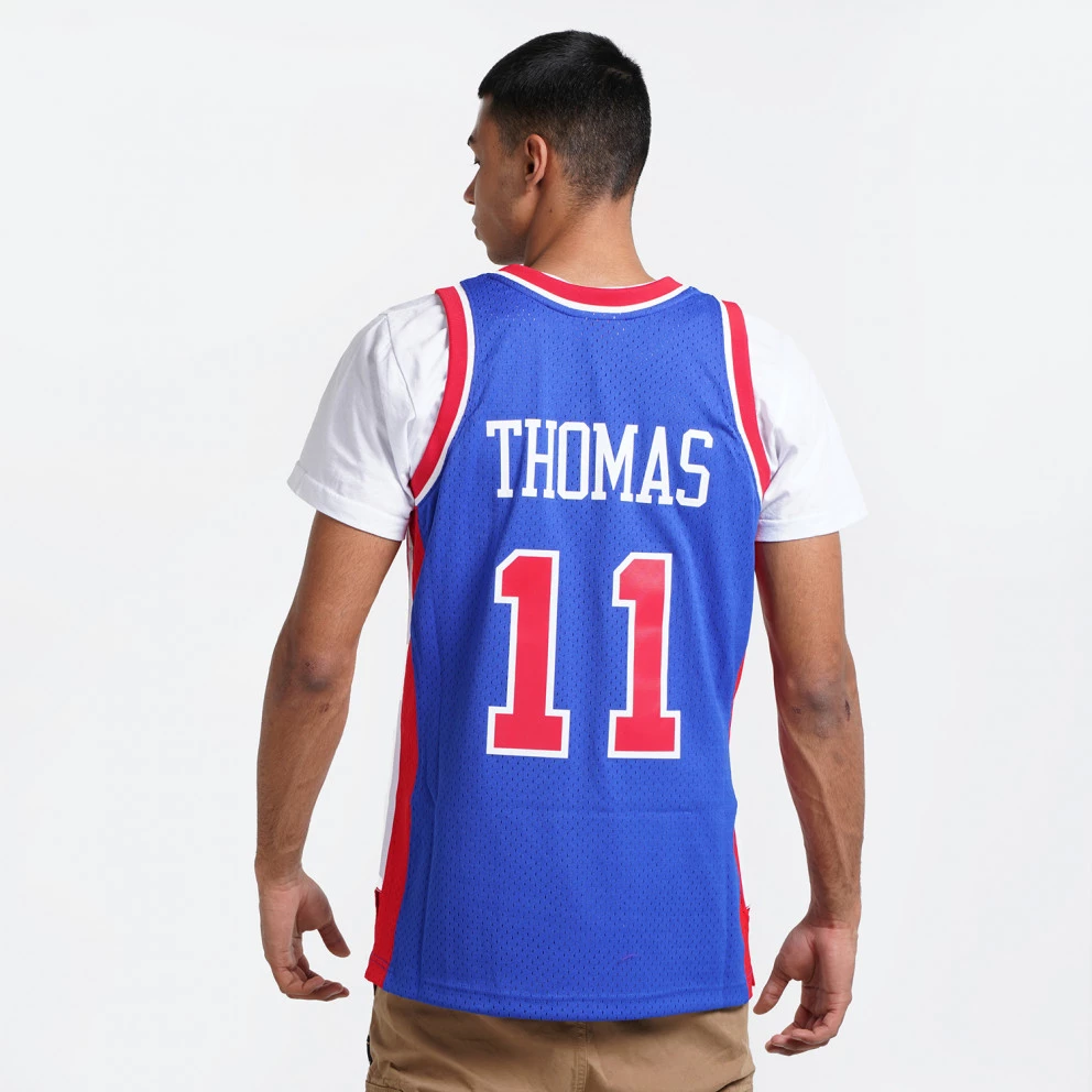 Mitchell & Ness Isaiah Thomas Detroit Pistons Swingman Men's Jersey Royal - Image 2