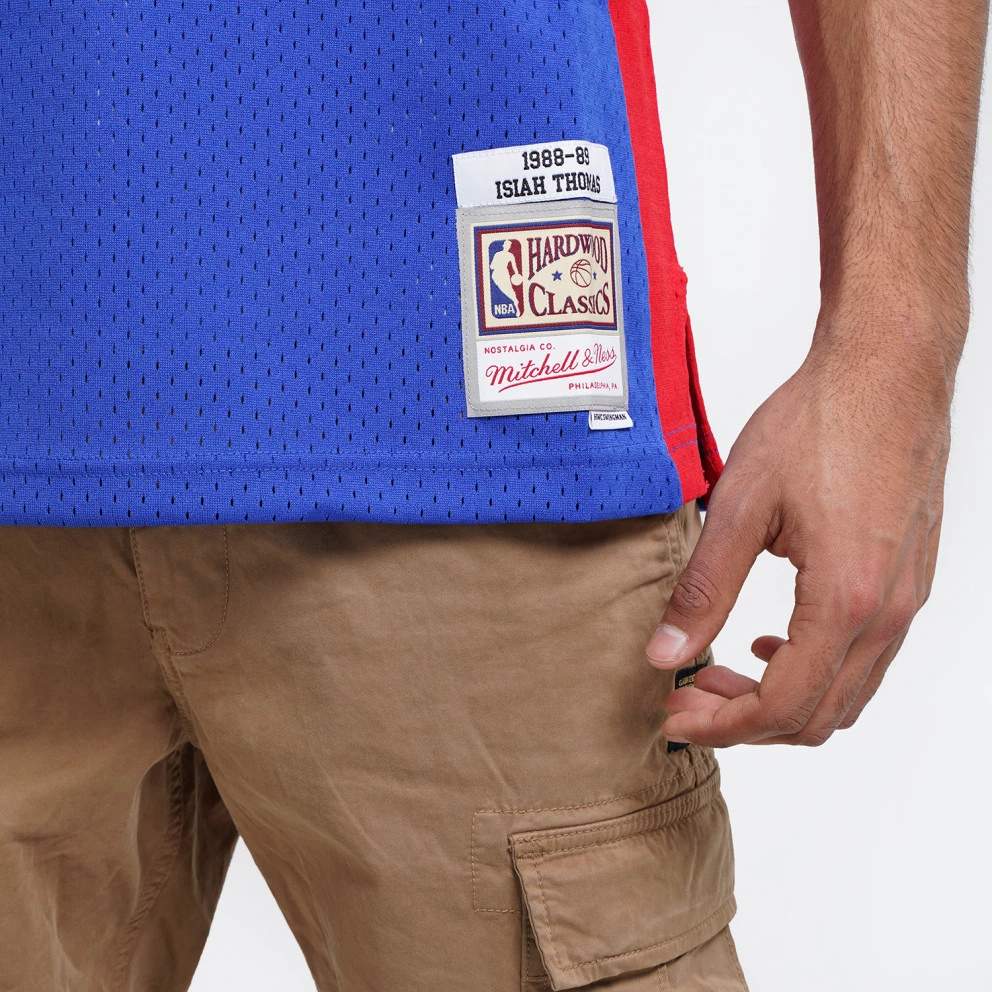 Mitchell & Ness Isaiah Thomas Detroit Pistons Swingman Men's Jersey Royal - Image 4