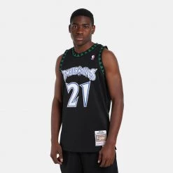 Mitchell & Ness ΝΒΑ Kevin Garnett Minnesota Timberwolves Alternate 1997-98 Ανδρικό Jersey BLACK