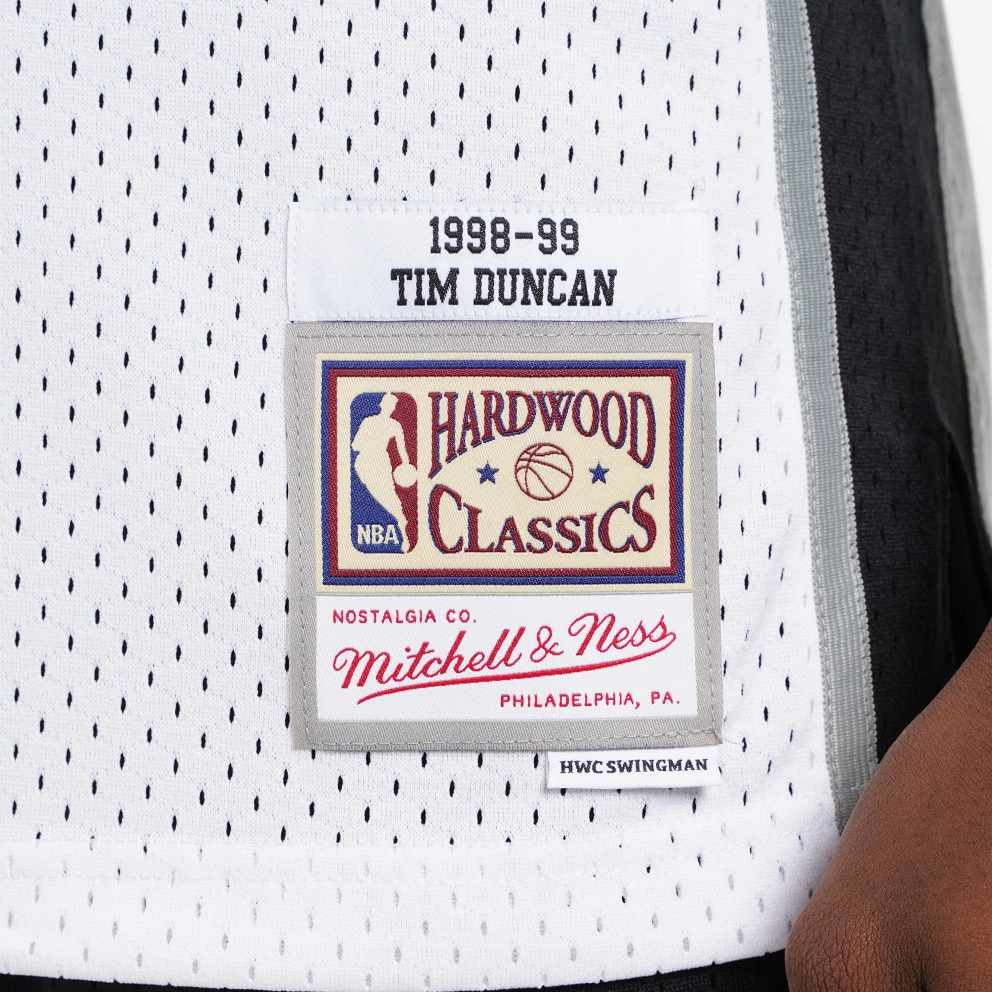 Mitchell & Ness ΝΒΑ Tim Duncan San Antonio Spurs Home Finals 1998-99 Ανδρικό Jersey WHITE - Image 5