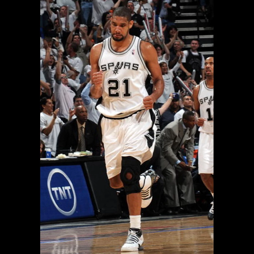 Mitchell & Ness ΝΒΑ Tim Duncan San Antonio Spurs Home Finals 1998-99 Ανδρικό Jersey WHITE - Image 6