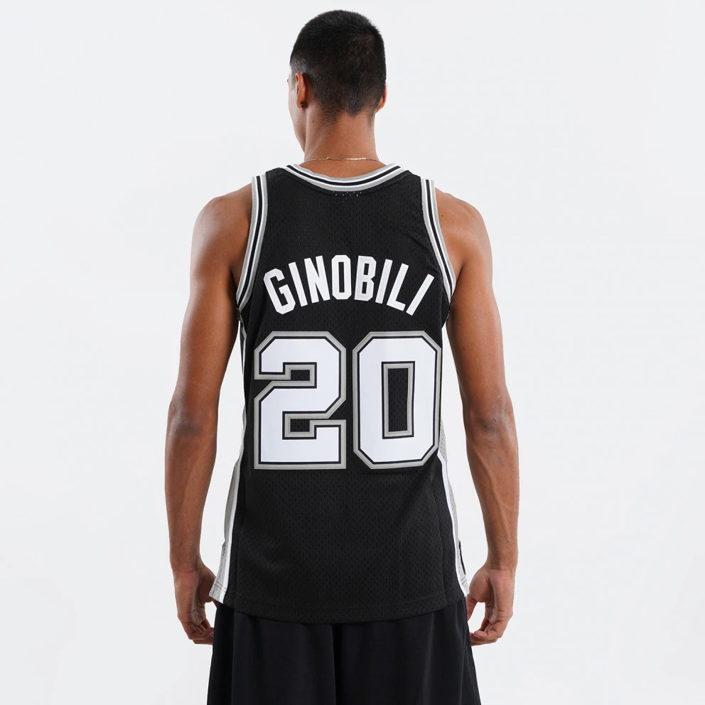 Mitchell & Ness NBA Manu Ginóbili San Antonio Spurs 2002-03 Swingman BLACK - Image 2