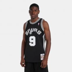 Mitchell & Ness NBA Tony Parker San Antonio Spurs 2001-02 Jersey BLACK
