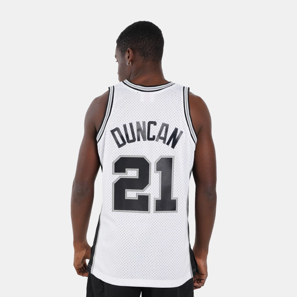 Mitchell & Ness ΝΒΑ Tim Duncan San Antonio Spurs Home Finals 1998-99 Ανδρικό Jersey WHITE - Image 2