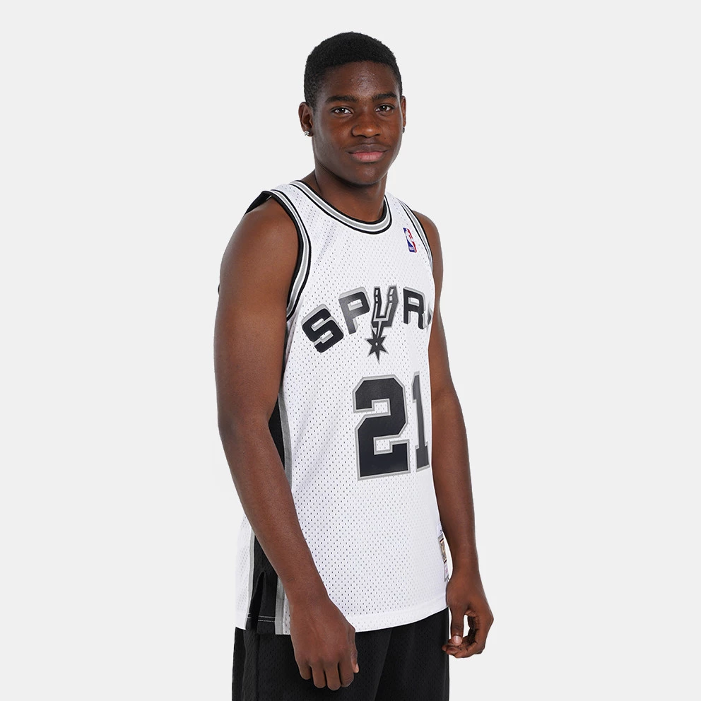 Mitchell & Ness ΝΒΑ Tim Duncan San Antonio Spurs Home Finals 1998-99 Ανδρικό Jersey WHITE - Image 3