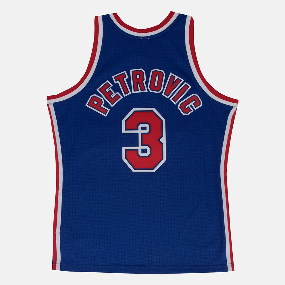 Mitchell & Ness NBA New Jersey Nets Drazen Petrovic Ανδρικό Jersey ROYAL - Image 2