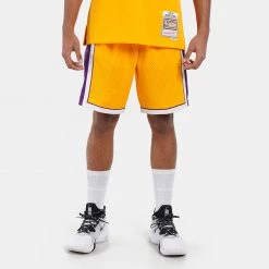 Mitchell & Ness Los Angeles Lakers Swingman Ανδρικό Σορτς LIGHT GOLD / PURPLE