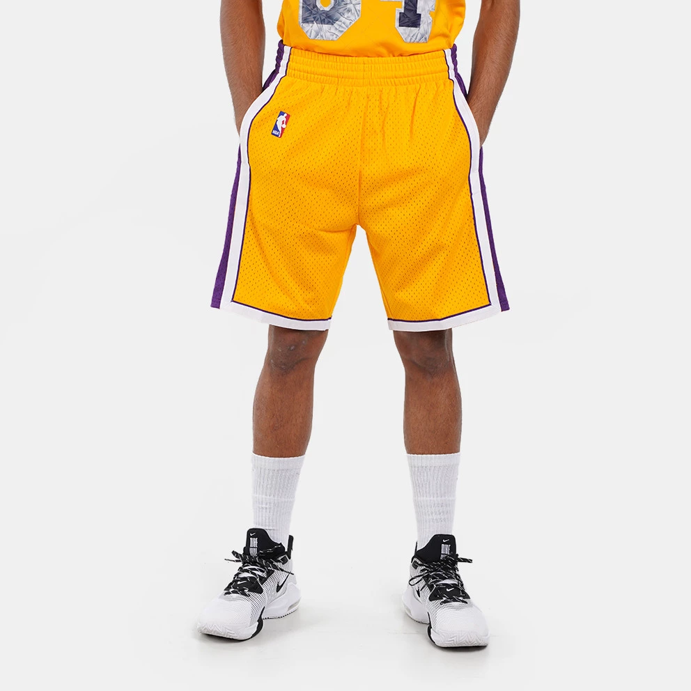 Mitchell & Ness Los Angeles Lakers Swingman Ανδρικό Σορτς LIGHT GOLD / PURPLE - Image 6