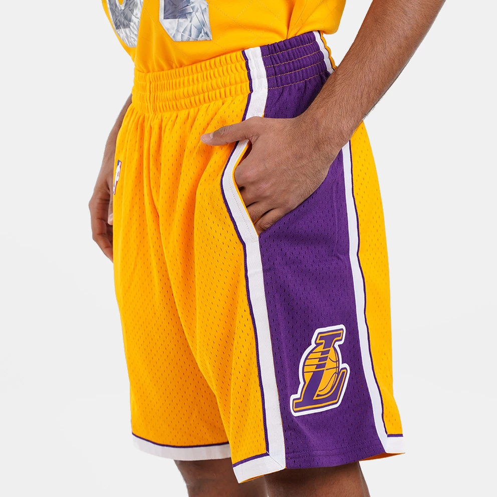 Mitchell & Ness Los Angeles Lakers Swingman Ανδρικό Σορτς LIGHT GOLD / PURPLE - Image 8