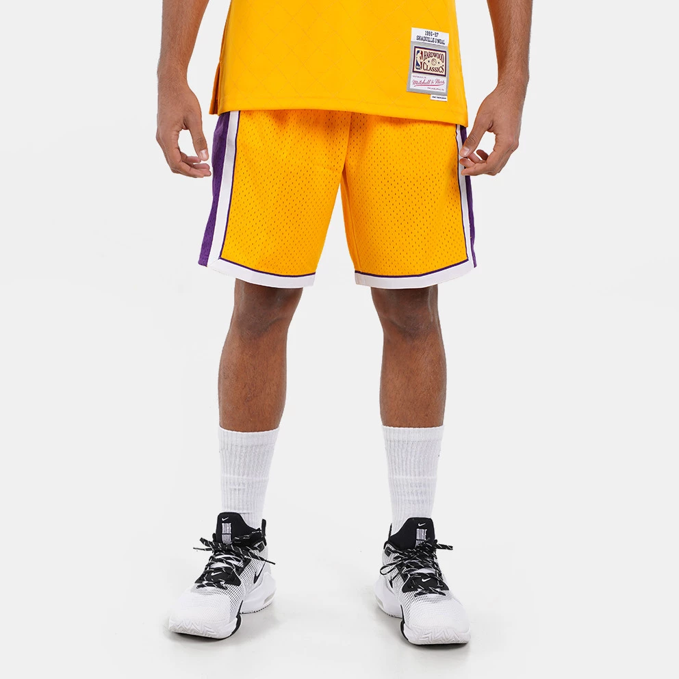 Mitchell & Ness Los Angeles Lakers Swingman Ανδρικό Σορτς LIGHT GOLD / PURPLE