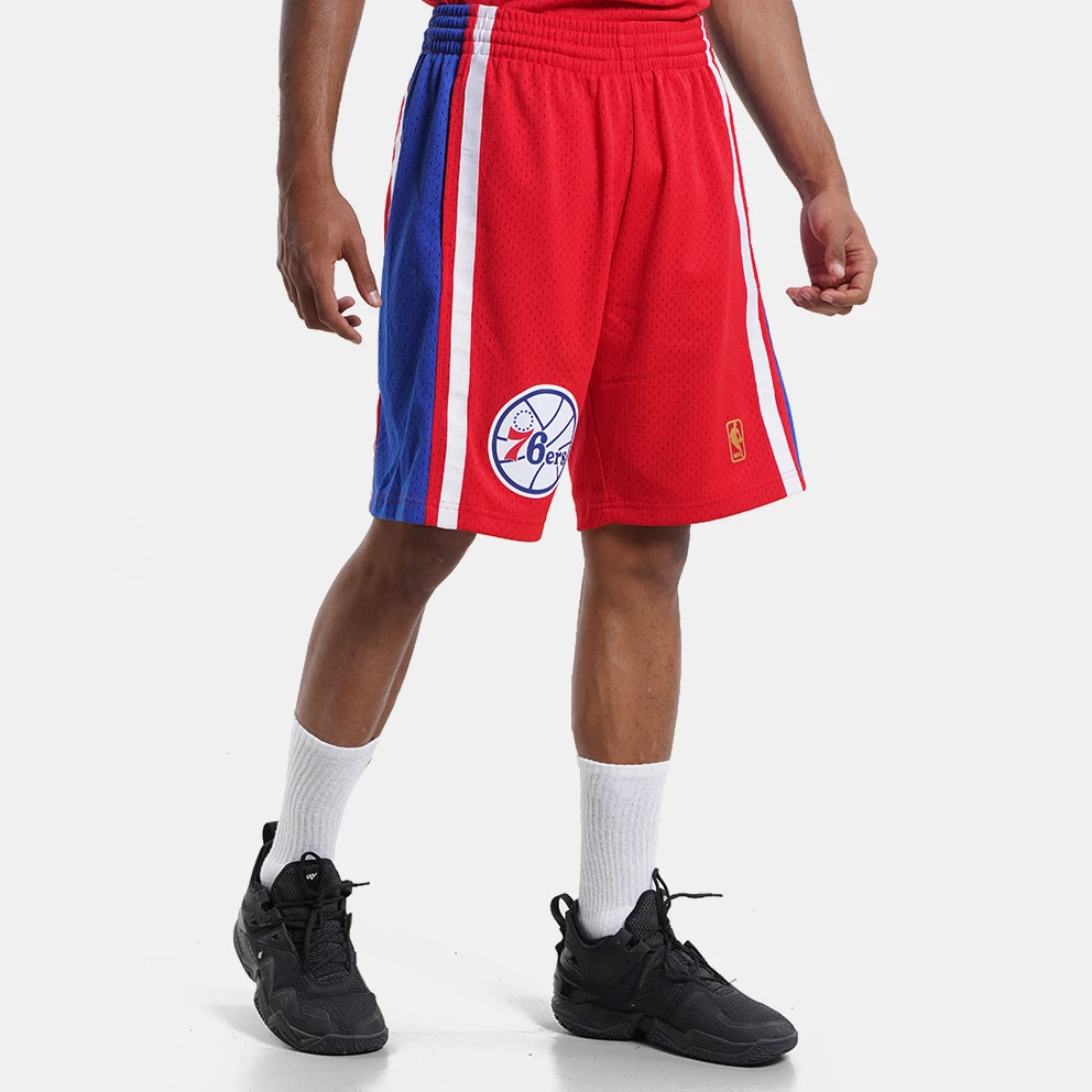 Mitchell & Ness NBA Philadelphia 76ers Road 1996-97 Swingman Men's Shorts Scarlet - Image 3
