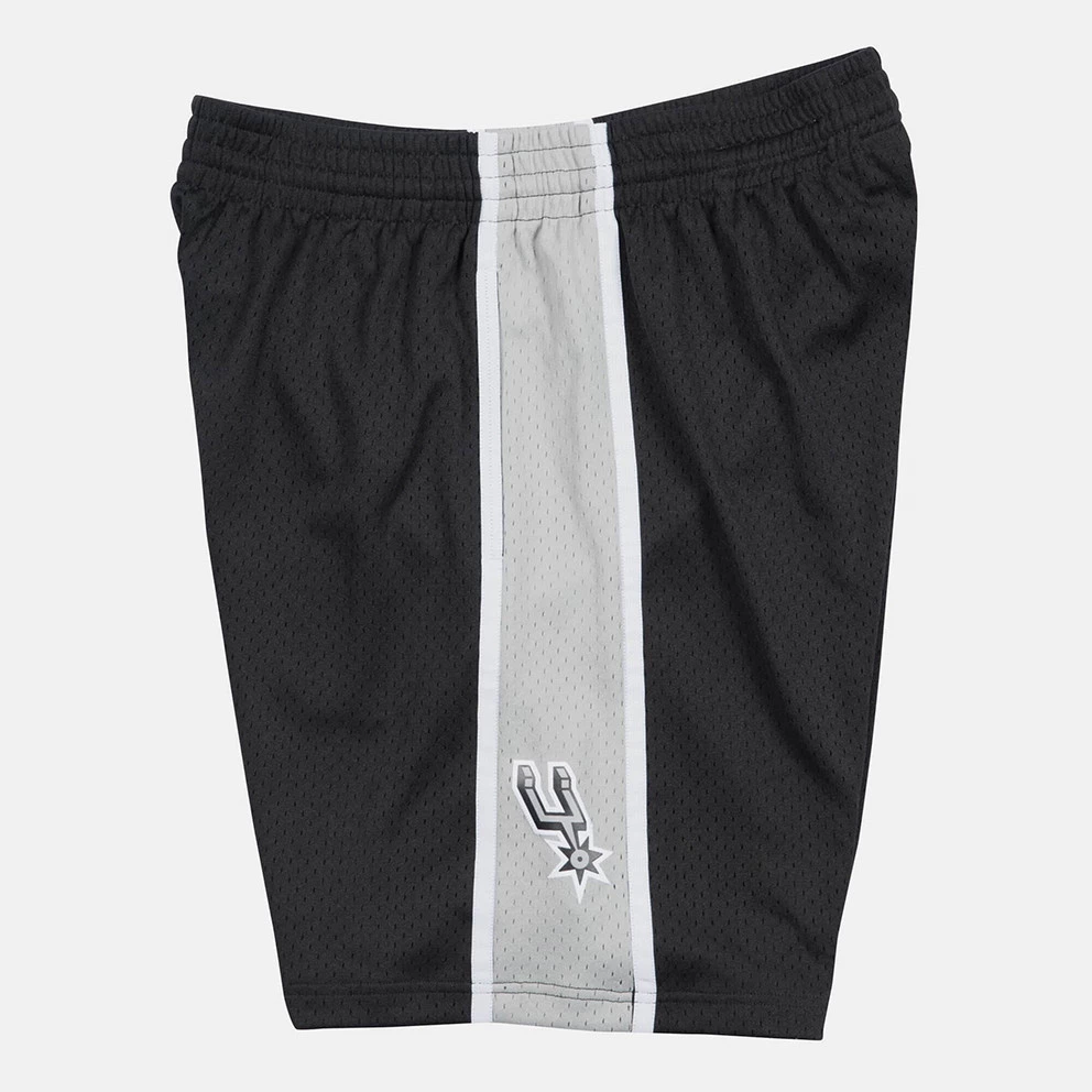 Mitchell & Ness Swingman San Antonio Spurs Ανδρικό Σορτς BLACK / BLACK - Image 3
