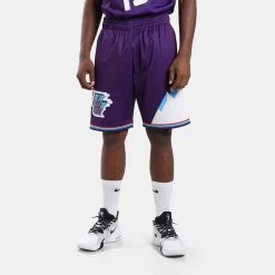 Mitchell & Ness Utah Jazz 1996-97 Swingman Σορτς για Μπάσκετ Purple