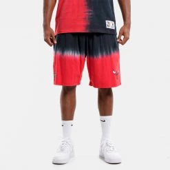 Mitchell & Ness Chicago Bulls Tie-Dye Men's Shorts BLACK / Red