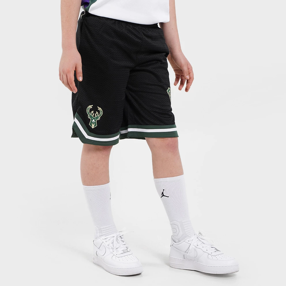 NBA Milwaukee Bucks Box Out Baller Παιδικό Σορτς MULTI - Image 3