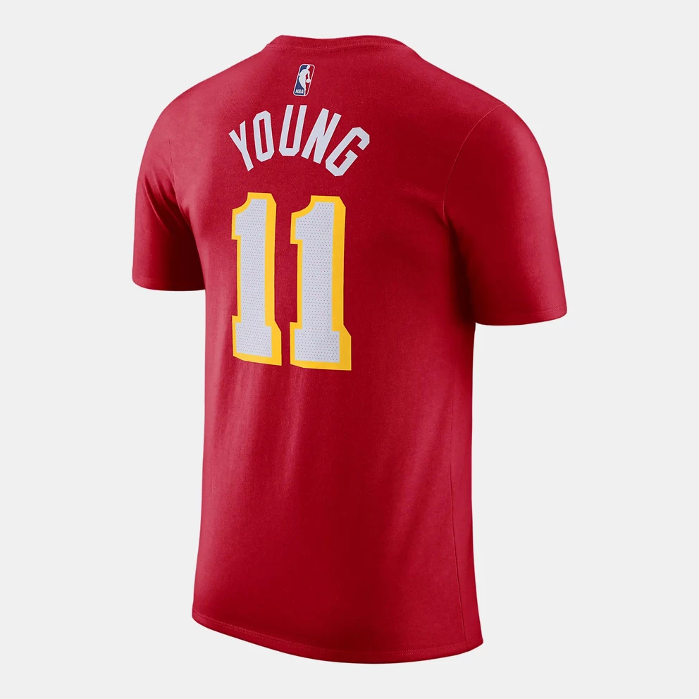 Nike NBA Atlanta Hawks Trae Young Ανδρικό T-Shirt UNIVERSITY RED/YOUNG TRAE - Image 2