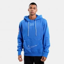 Nike NBA Brooklyn Nets Ανδρική Μπλούζα με Κουκούλα ROYAL BLUE
