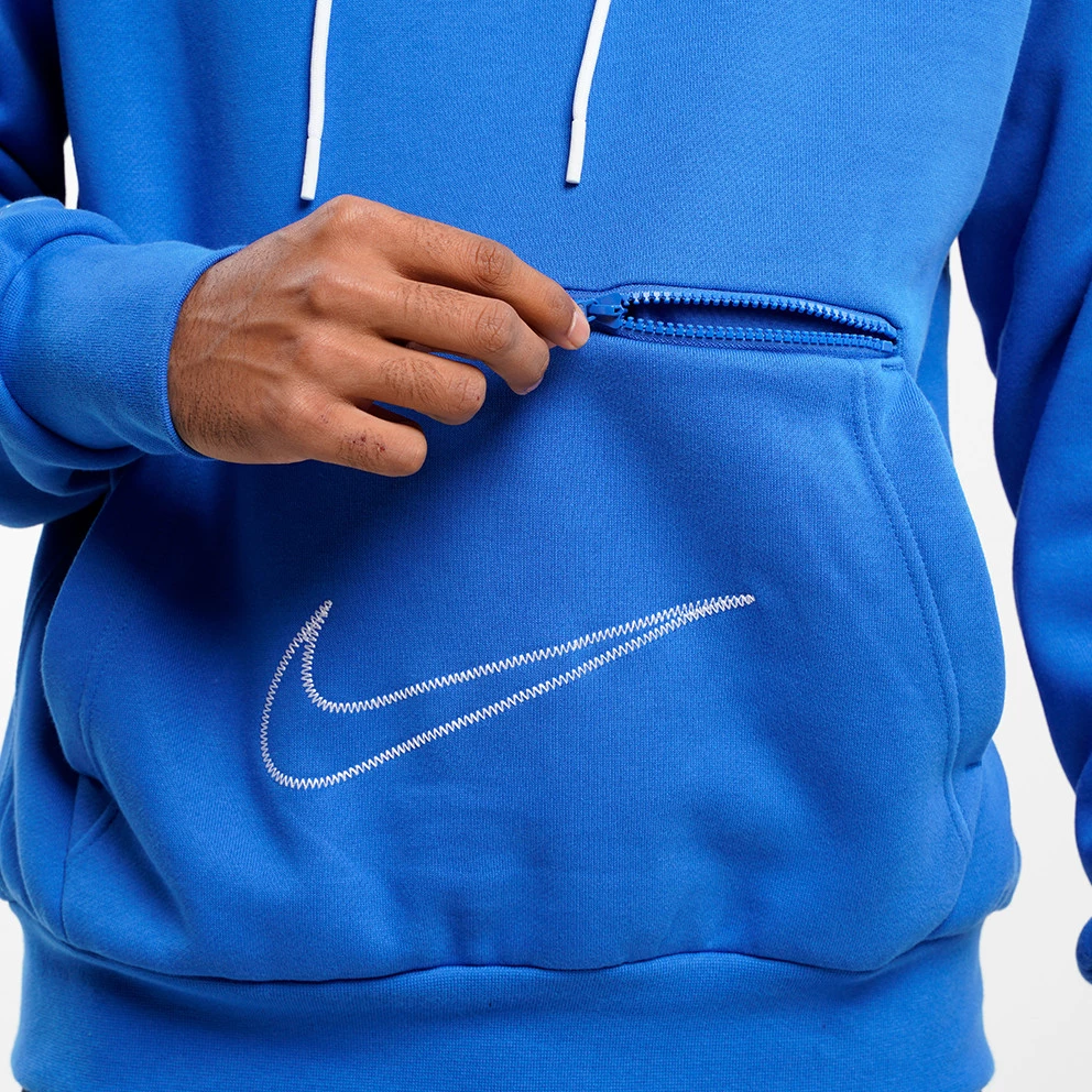 Nike NBA Brooklyn Nets Ανδρική Μπλούζα με Κουκούλα ROYAL BLUE - Image 6