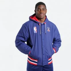 Nike NBA Brooklyn Nets Ανδρικό Μπουφάν BLUE VOID/UNIVERSITY RED