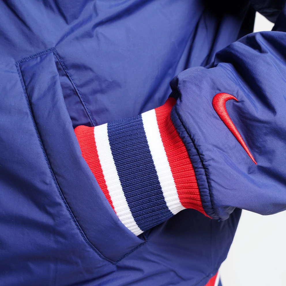 Nike NBA Brooklyn Nets Ανδρικό Μπουφάν BLUE VOID/UNIVERSITY RED - Image 5