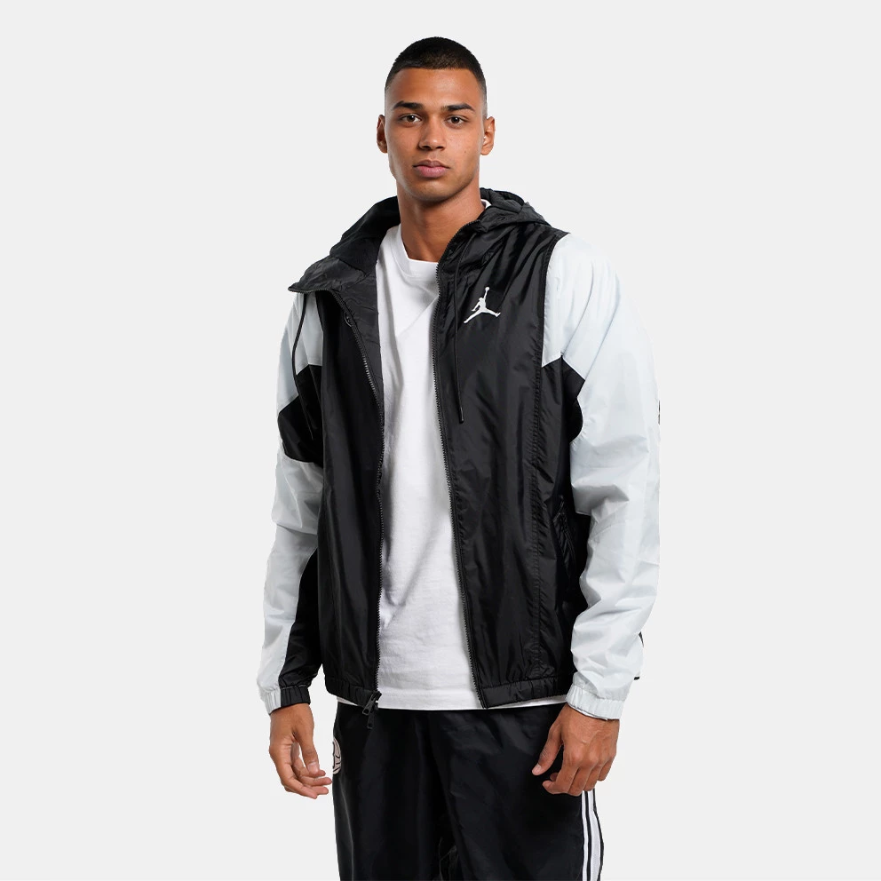JORDAN Nike Bkn M Nk Jkt Ltwt Cts St BLACK/PURE PLATINUM - Image 3