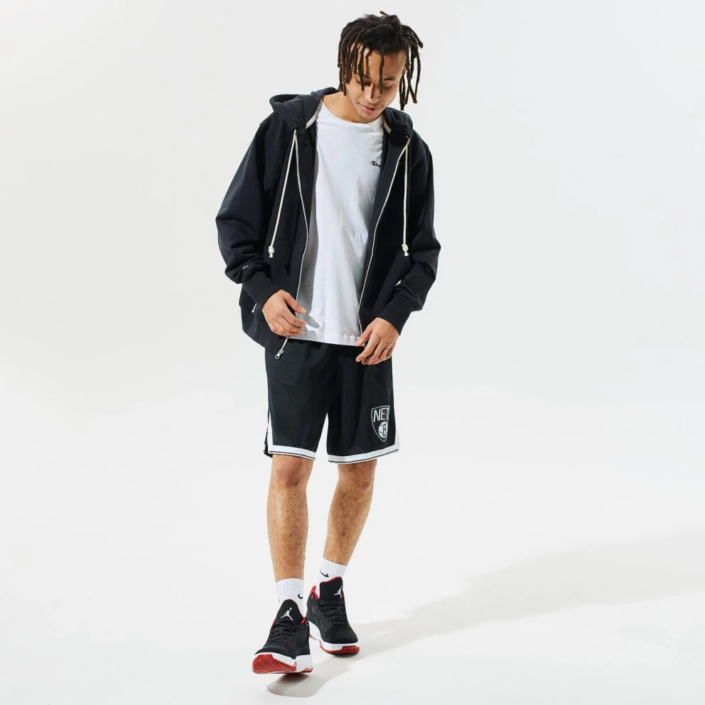 Nike NBA Brooklyn Nets Icon Edition Swingman Ανδρικό Μπασκετικό Σορτς BLACK/WHITE - Image 4