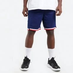 Nike NBA 75th Anniversary Brooklyn Nets City Edition Mixtape Ανδρικό Σορτς BLUE VOID/WHITE/UNIVERSITY RED