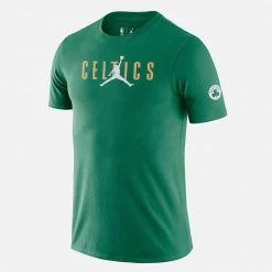 Nike Boston Celtics Courtside Ανδρικό T-Shirt CLOVER