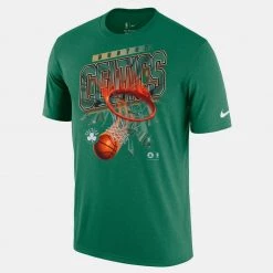 Nike NBA Boston Celtics Courtside Shattered Ανδρικό T-shirt CLOVER
