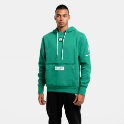 Nike NBA Boston Celtics Courtside Fleece Ανδρική Μπλούζα με Κουκούλα CLOVER
