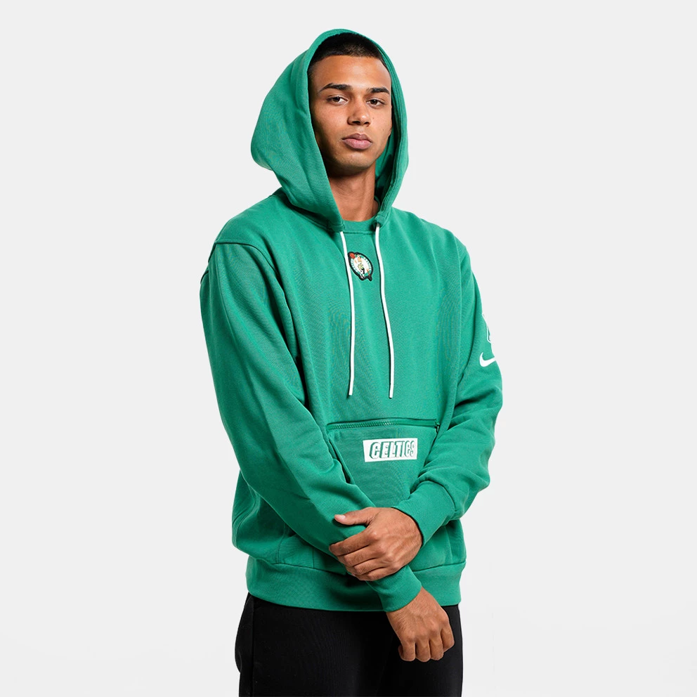Nike NBA Boston Celtics Courtside Fleece Ανδρική Μπλούζα με Κουκούλα CLOVER - Image 4