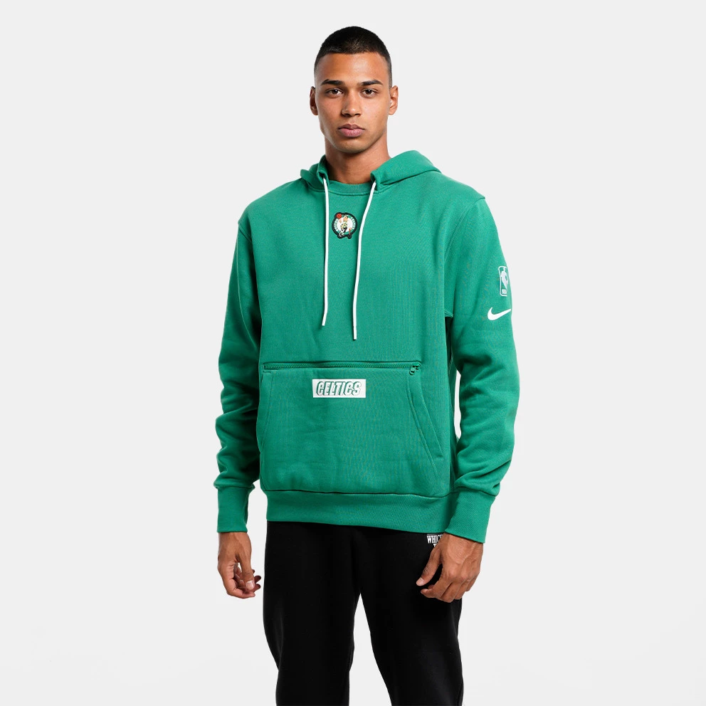 Nike NBA Boston Celtics Courtside Fleece Ανδρική Μπλούζα με Κουκούλα CLOVER