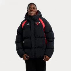 Nike Jordan NBA Chicago Bulls Ανδρικό Μπουφάν BLACK/UNIVERSITY RED