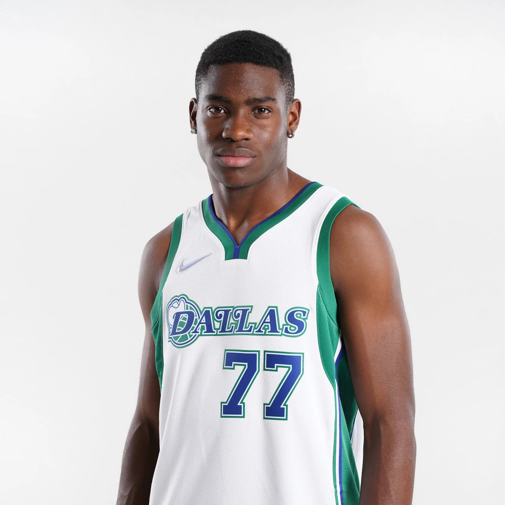 Nike NBA Luka Doncic Dallas Mavericks City Edition Swingman Dri-FIT Men's Basketball Jersey WHITE/CLOVER/DONCIC LUKA - Image 2