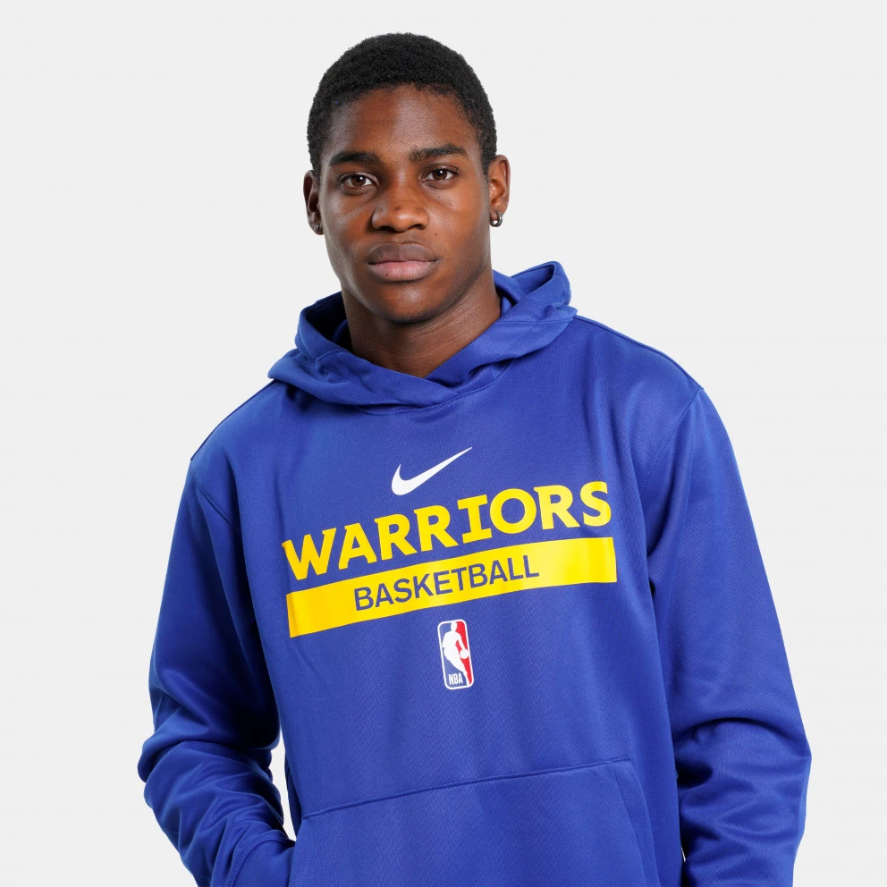 Nike Dri-FIT NBA Golden State Warriors Spotlight Ανδρική Μπλούζα με Κουκούλα RUSH BLUE - Image 3