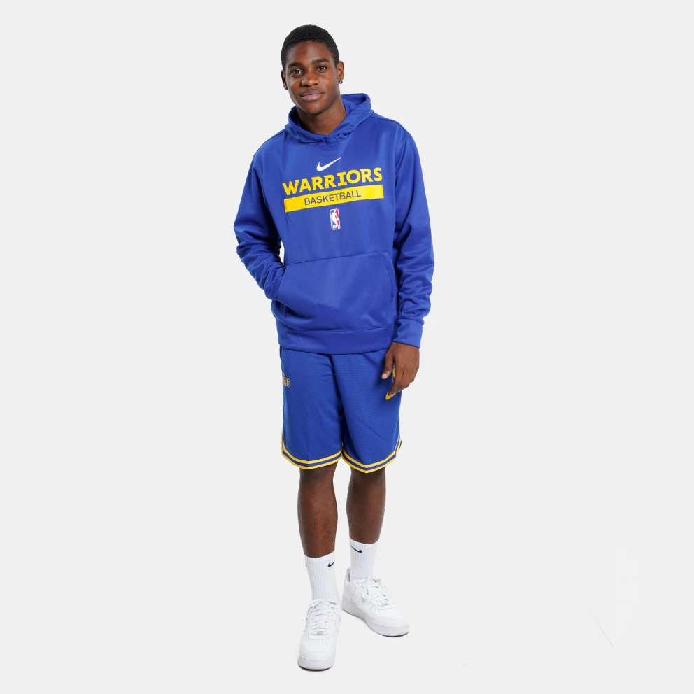 Nike Dri-FIT NBA Golden State Warriors Spotlight Ανδρική Μπλούζα με Κουκούλα RUSH BLUE - Image 4