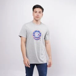Nike NBA Los Angeles Clippers Earned Edition Ανδρικό T-Shirt DK GREY HEATHER