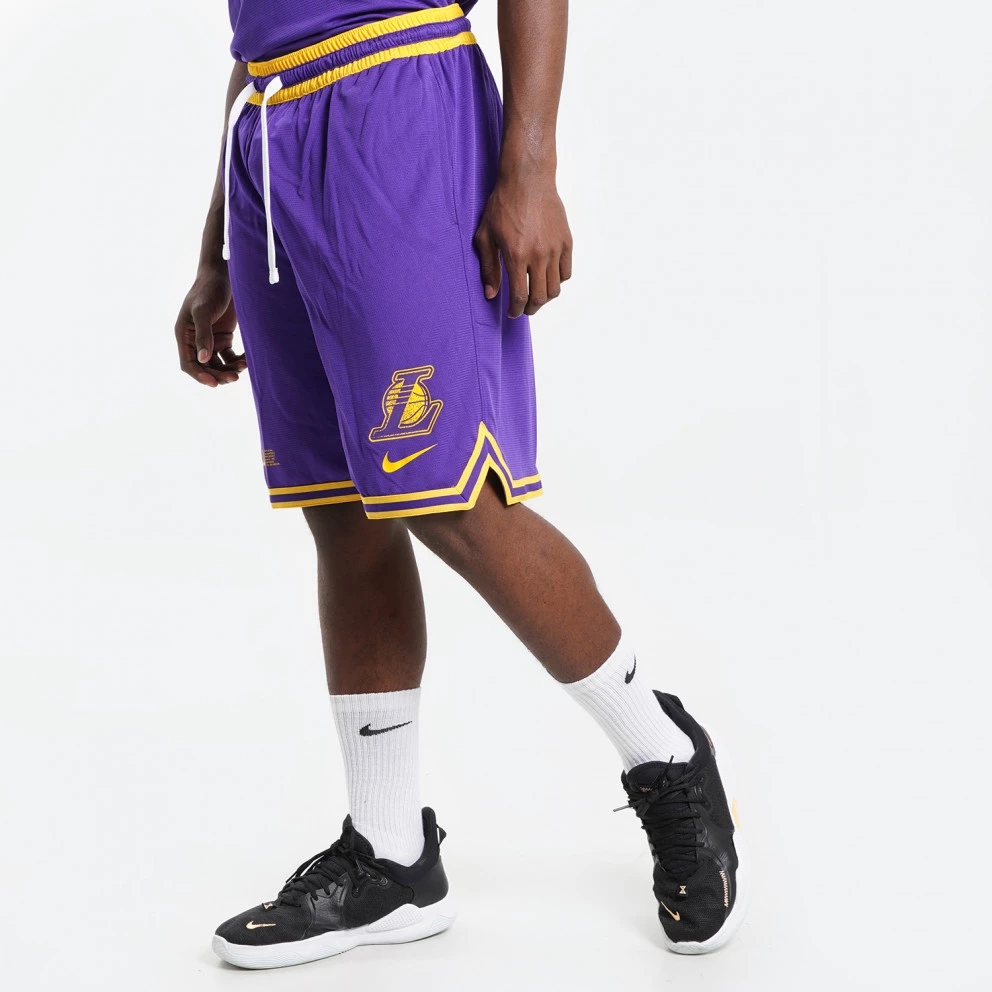 Nike NBA Los Angeles Lakers Ανδρικό Σορτς FIELD PURPLE/AMARILLO - Image 3