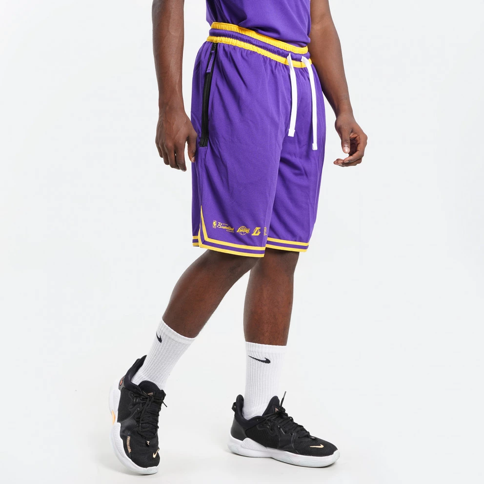 Nike NBA Los Angeles Lakers Ανδρικό Σορτς FIELD PURPLE/AMARILLO - Image 4