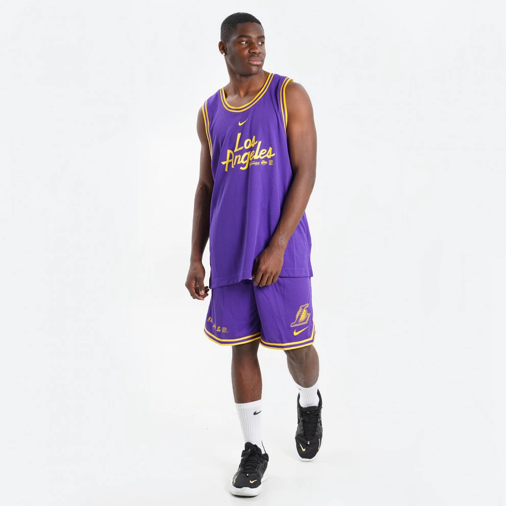 Nike NBA Los Angeles Lakers Ανδρικό Σορτς FIELD PURPLE/AMARILLO - Image 7