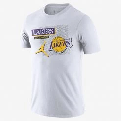 Nike Los Angeles Lakers Ανδρικό T-Shirt WHITE