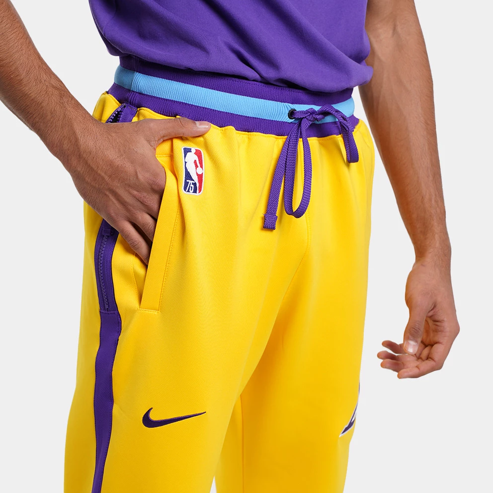 Nike Los Angeles Lakers Showtime Ανδρικό Παντελόνι Φόρμας AMARILLO/FIELD PURPLE/COAST/FIELD PURPLE - Image 7