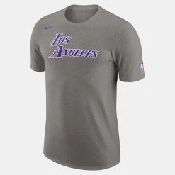 Nike NBA Los Angeles Lakers Ανδρικό Tshirt DK GREY HEATHER