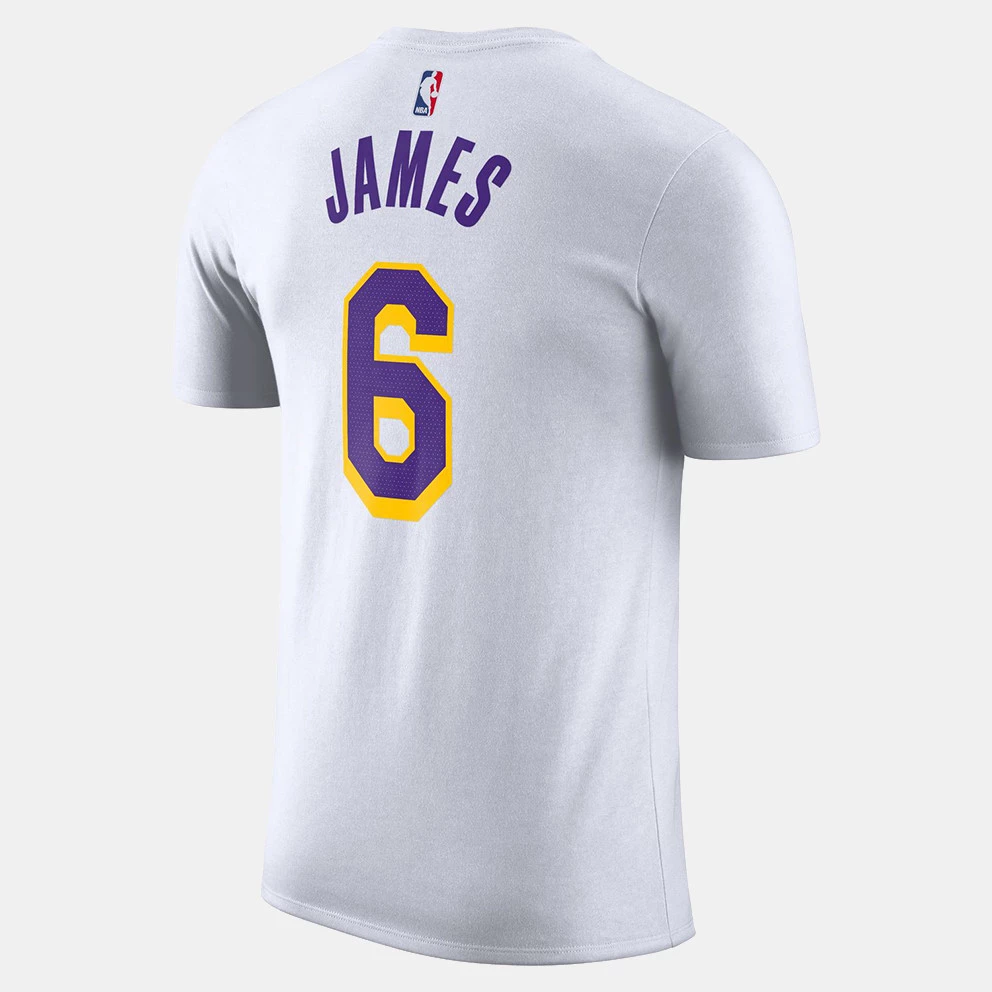 Nike Lakers NBA Lebron James Ανδρικό T-shirt WHITE/JAMES LEBRON - Image 2