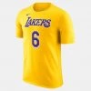 Nike Lakers NBA Lebron James Ανδρικό T-shirt Amarillo/james Lebron